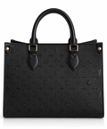 Monogram Siyah Büyük Tote Çanta