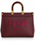 Roma Burgundy Tote Çanta