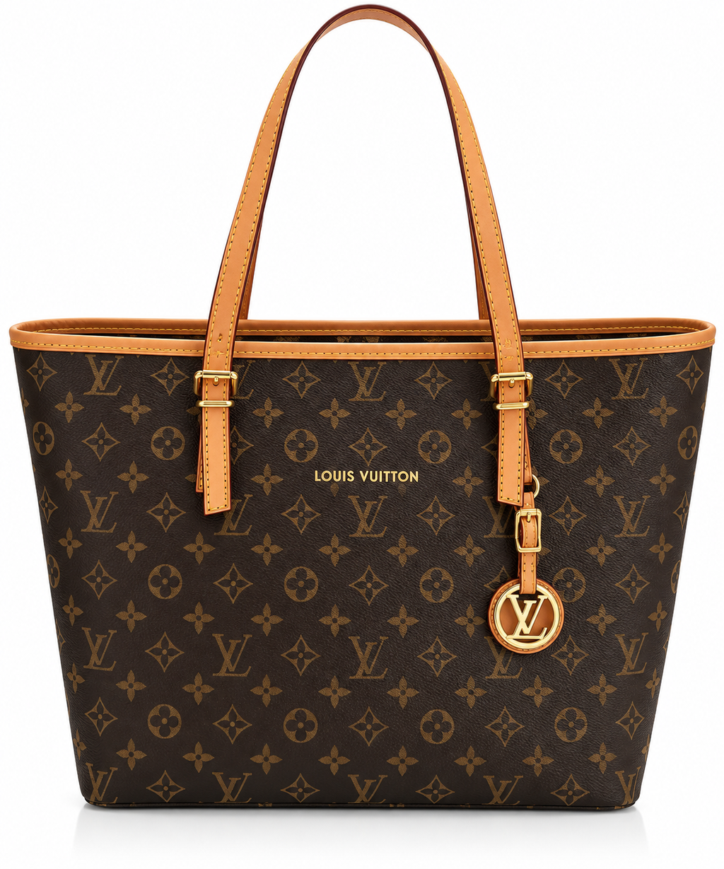 Monogram Kahve Büyük Boy Shopper Çanta