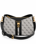 Monogram Siyah Detaylı Omuz Çantası