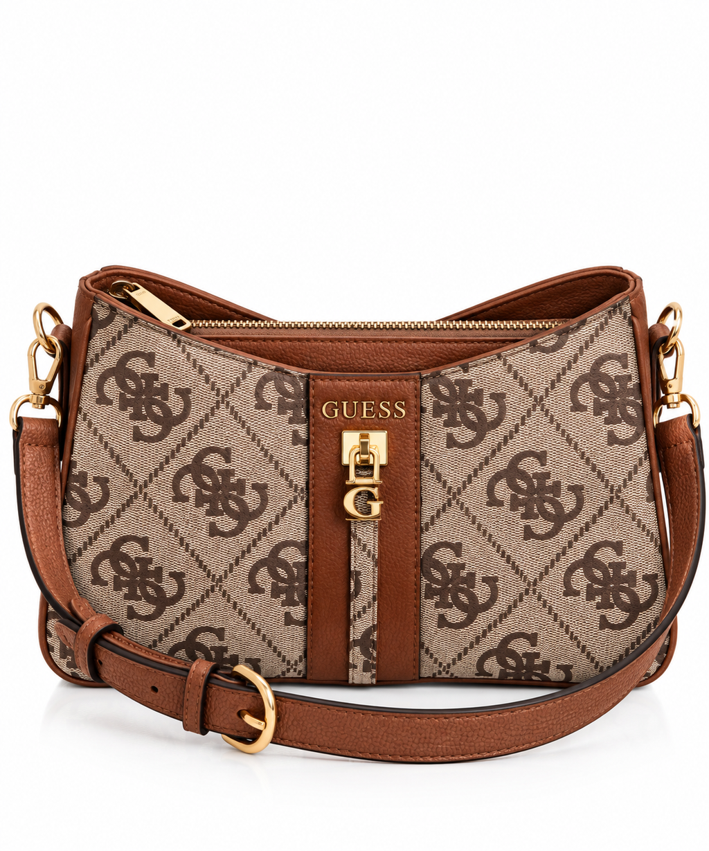 Monogram Kahve Omuz Çantası