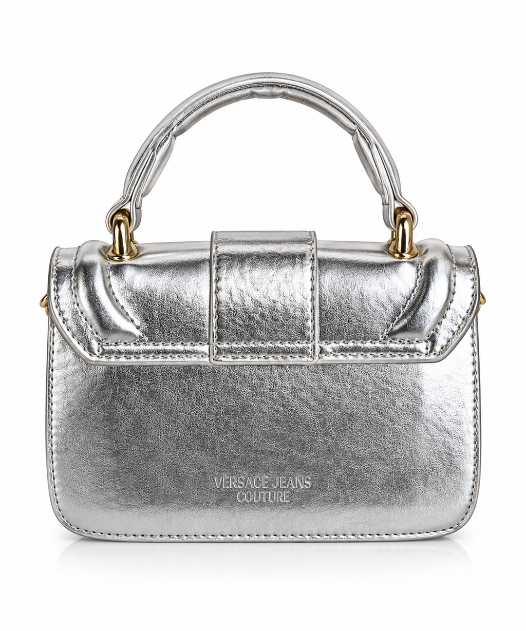Couture Metallic Silver Gold Detaylı El & Omuz Çantası