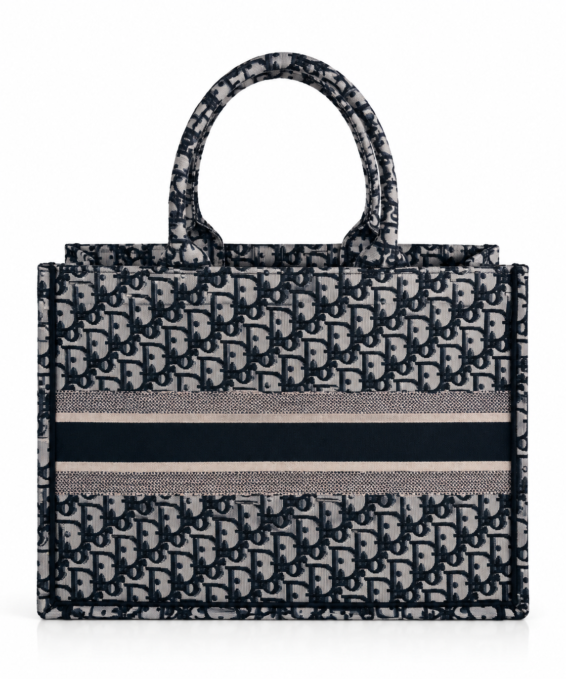 Book Tote Oblique – Siyah & Gri