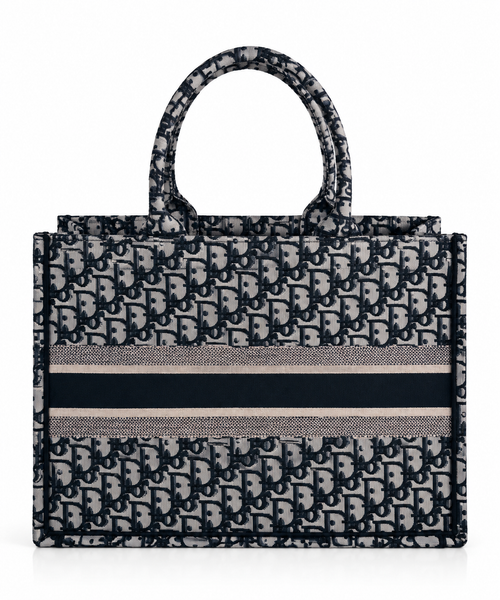 Book Tote Oblique – Siyah & Gri