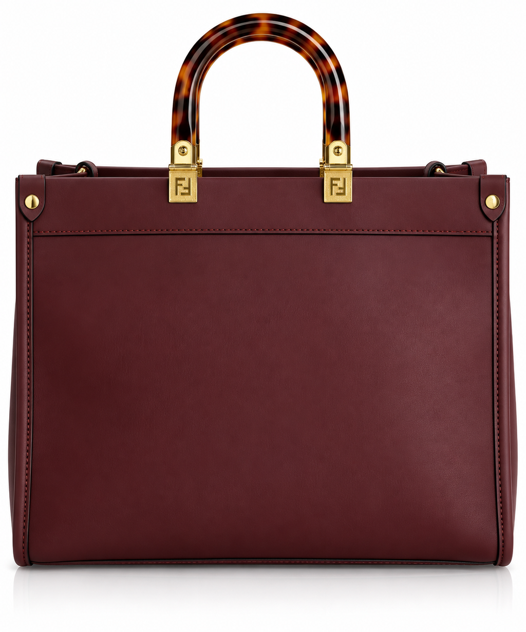Roma Burgundy Tote Çanta