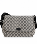 Milano Monogram Desenli Gri Unisex Çapraz Çanta Anne Çantası