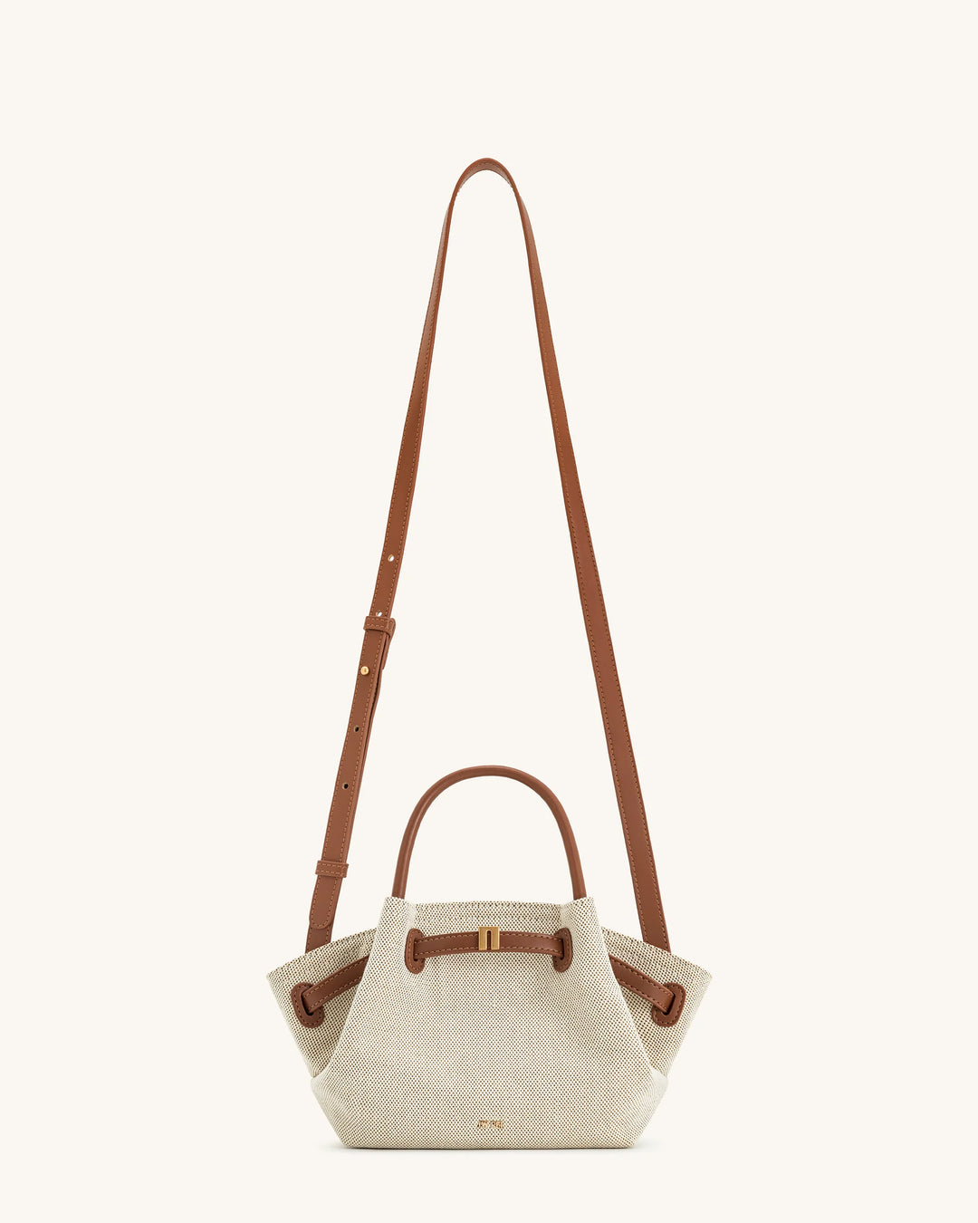 Hana Mini Tote Bag - Brown Canvas
