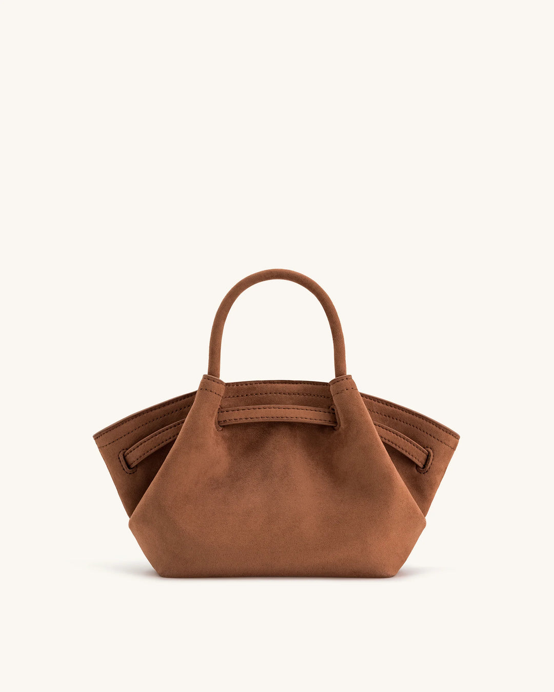 Hana Mini  Suede Tote Bag - Brown