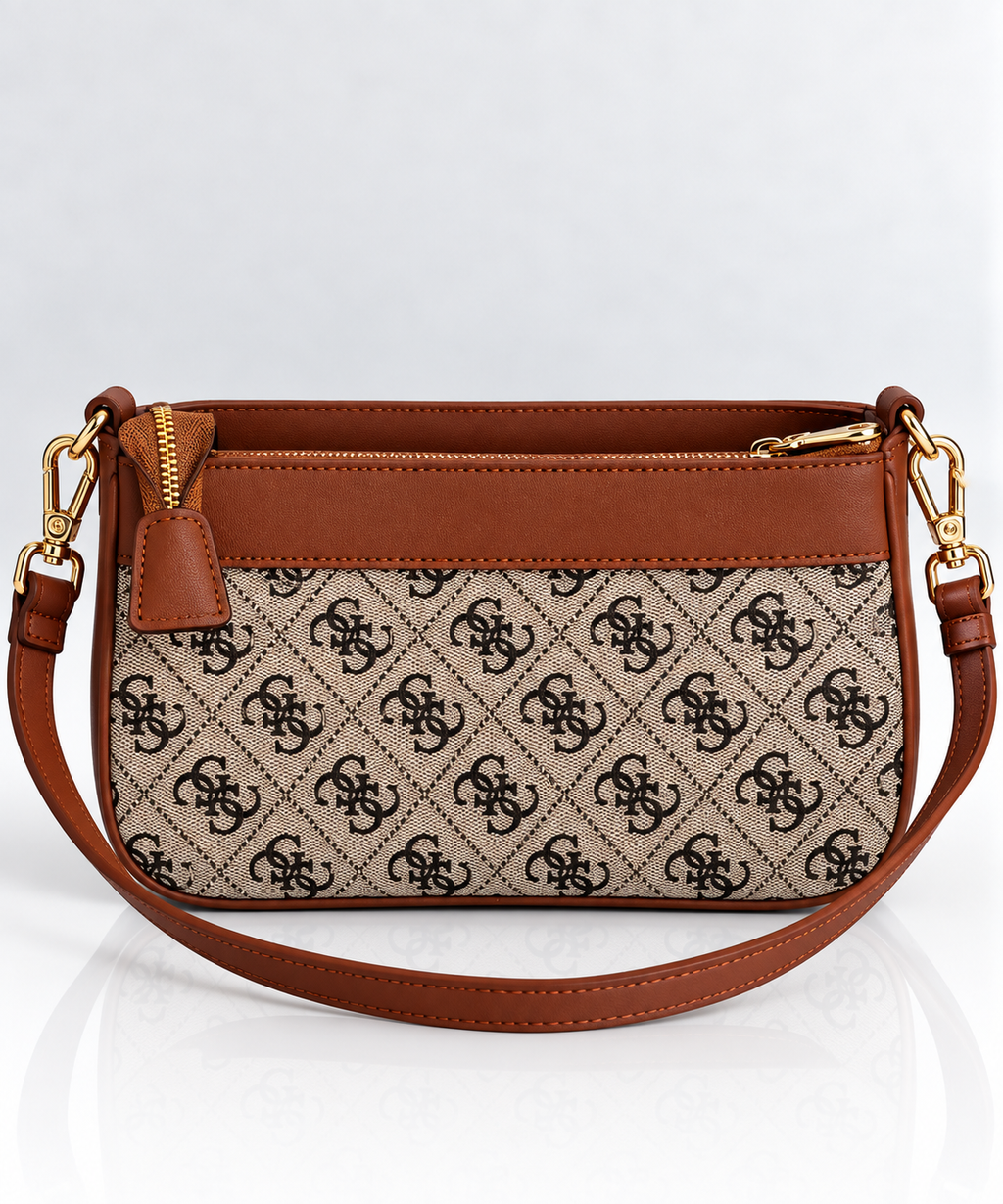 Monogram Caramel Omuz Çantası