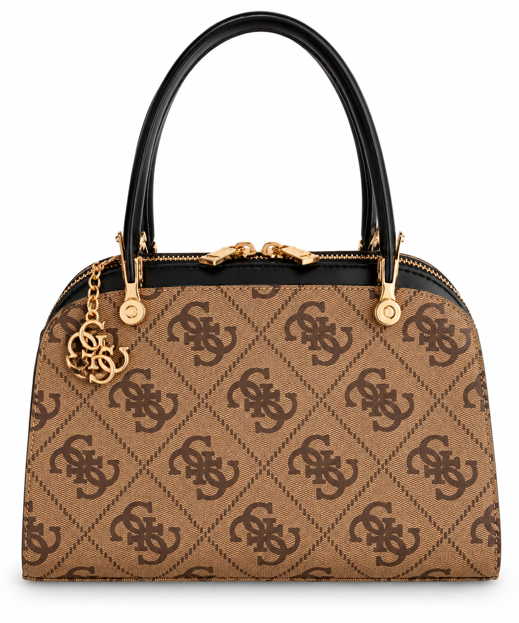 Monvera Monogram Desenli El Çantası – Kahve