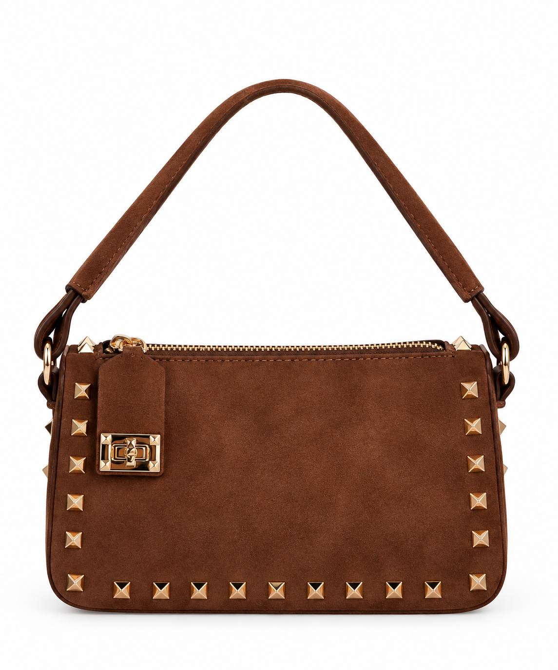 Studded Leather Shoulder Bag