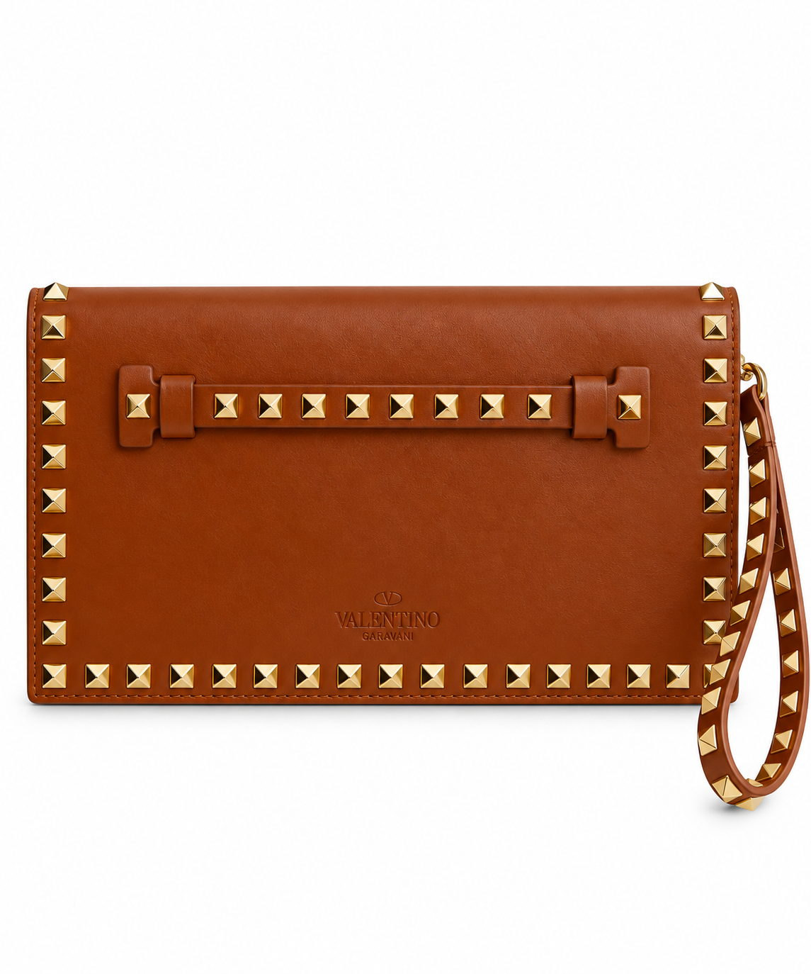 Aurelia Taba Gold Zımbalı Kadın Clutch Çanta