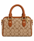 Monogram Boston El Çantası – Bej & Taba