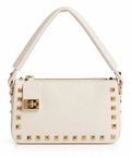 Ivory Stud Omuz Çantası – Kırık Beyaz