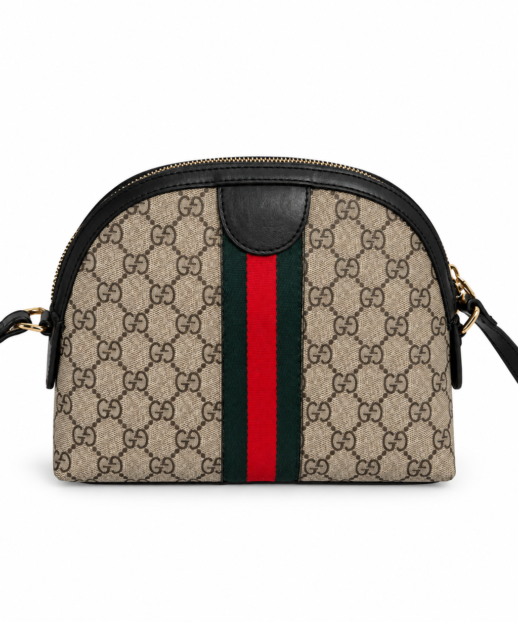 Milano Monogram Desenli Çapraz Çanta – Bej