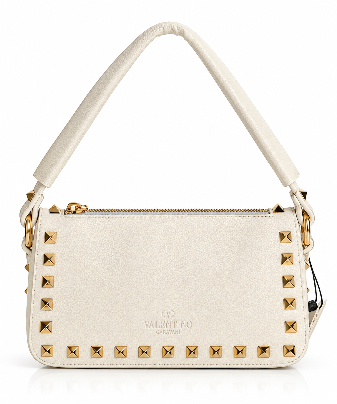 Ivory Stud Omuz Çantası – Kırık Beyaz