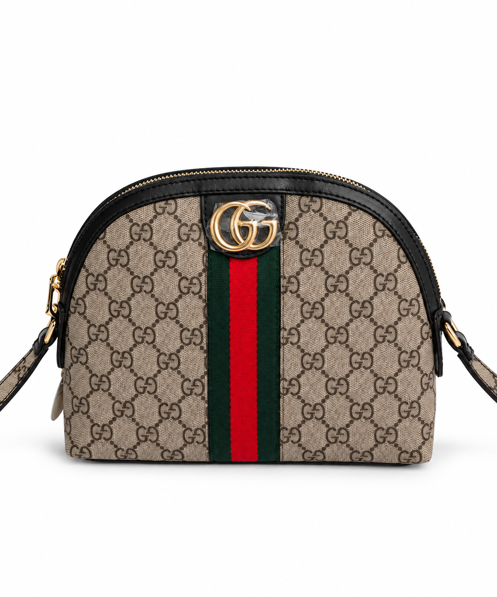 Milano Monogram Desenli Çapraz Çanta – Bej