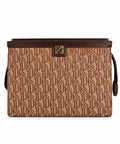 Milano Monogram Kahverengi Clutch Çanta