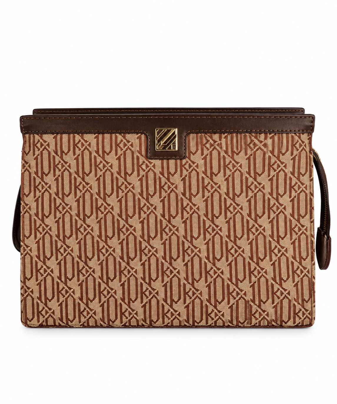 Milano Monogram Kahverengi Clutch Çanta