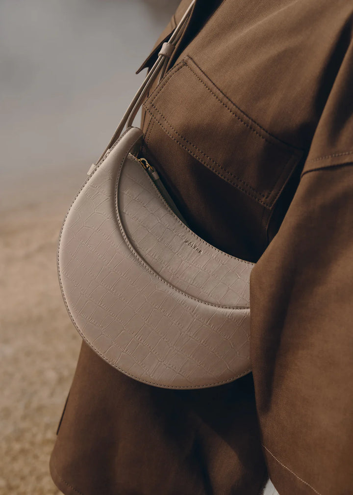 Numéro Dix Edition Crocodile Nubuck Taupe
