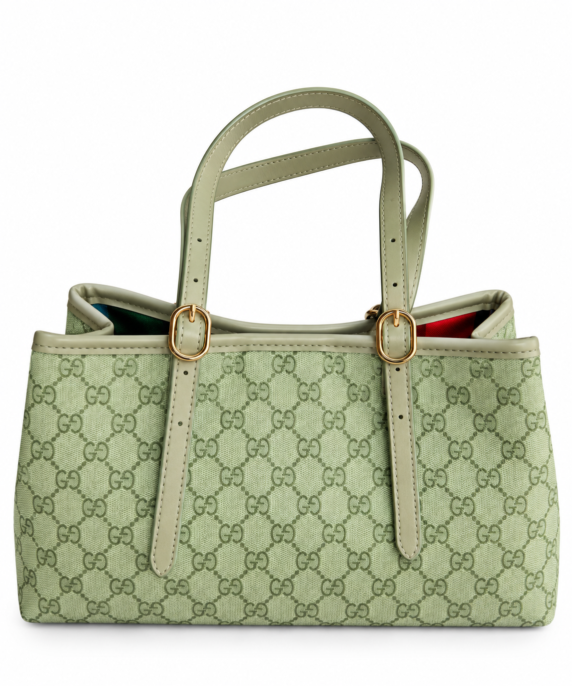 Milano Monogram Desenli Mint Yeşili Kadın Omuz Çantası