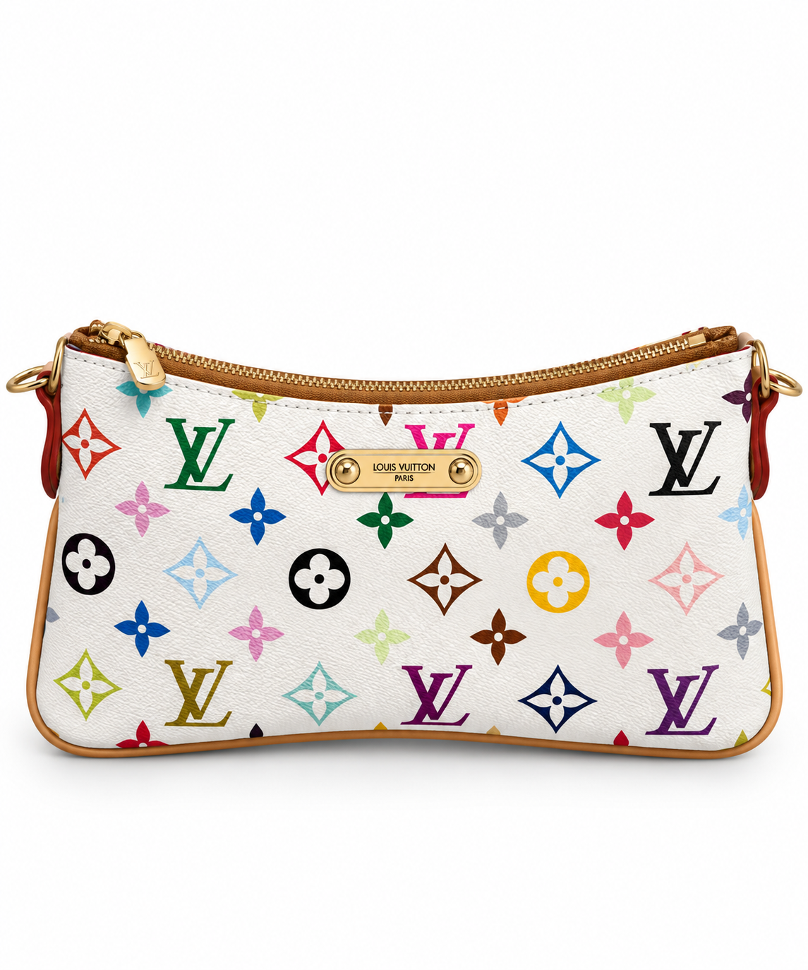Vivienne Colorful Beyaz Mini Omuz Çantası