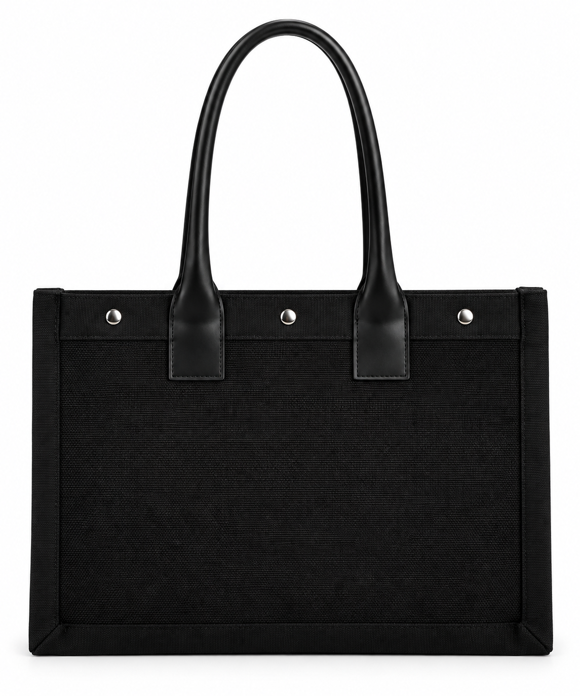 Noir Structured Tote Bag