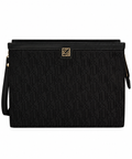 Noir Prestige Siyah Monogram Clutch Çanta
