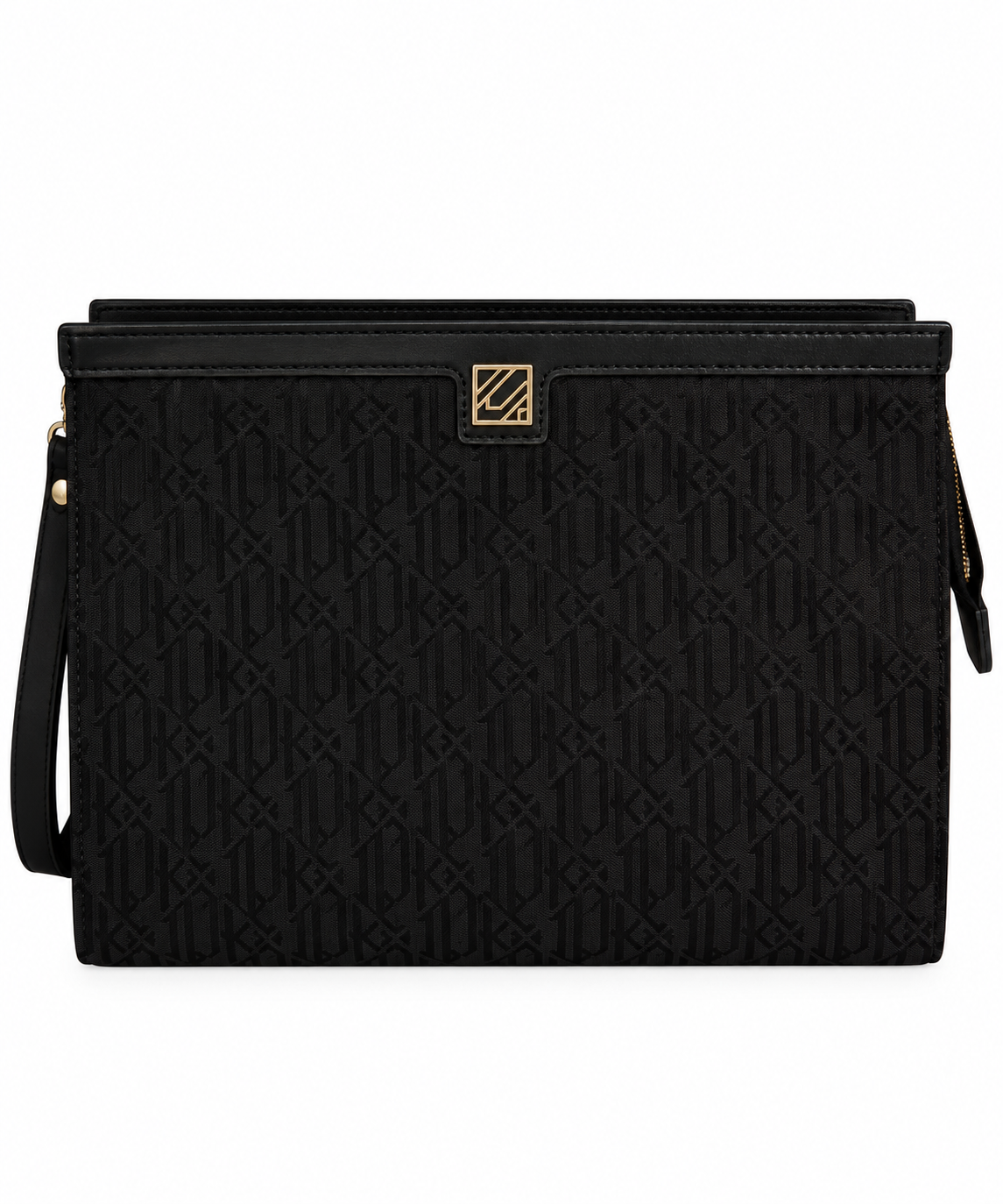 Noir Prestige Siyah Monogram Clutch Çanta