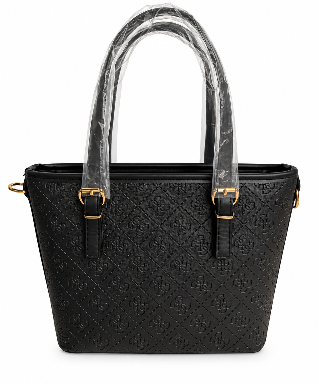 Noir Elegance Siyah Desenli Omuz Çantası