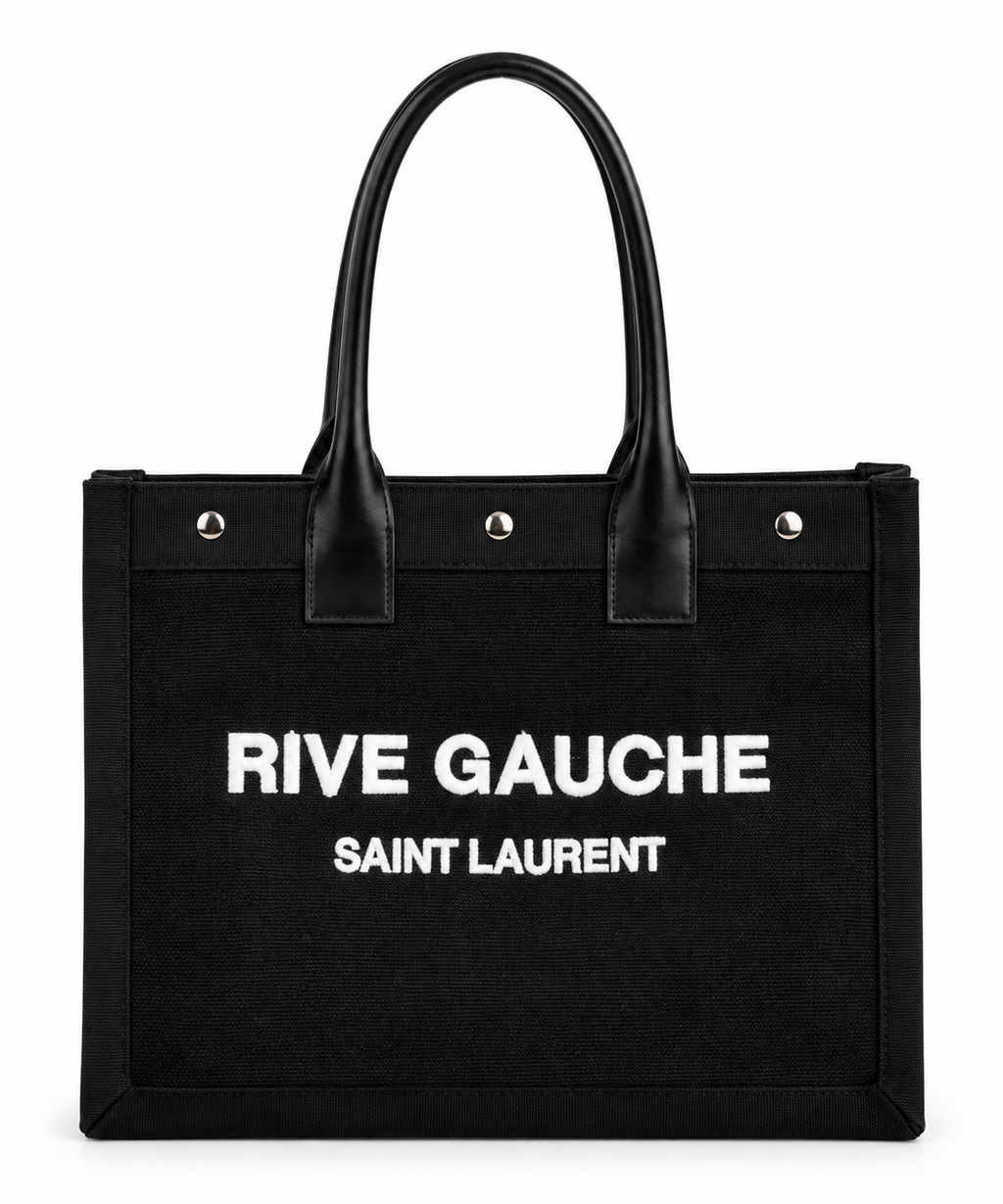 Noir Structured Tote Bag