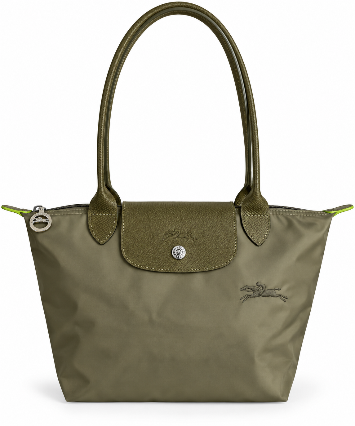 Longchamp Le Pliage Khaki Omuz Çantası S