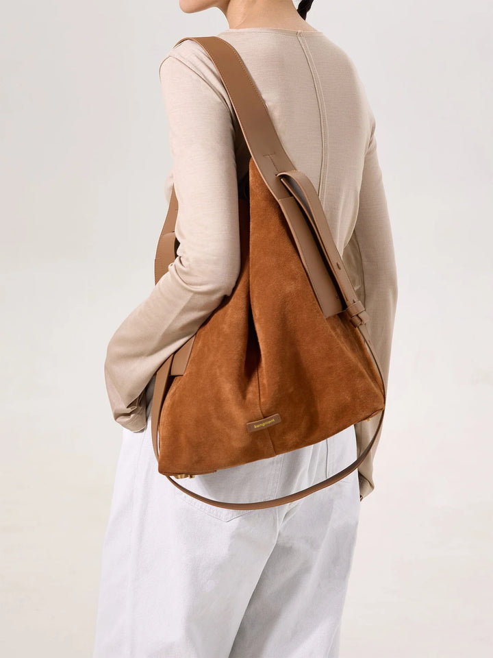 Large Drippy Tote Bag - Caramel