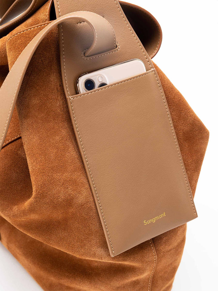 Large Drippy Tote Bag - Caramel