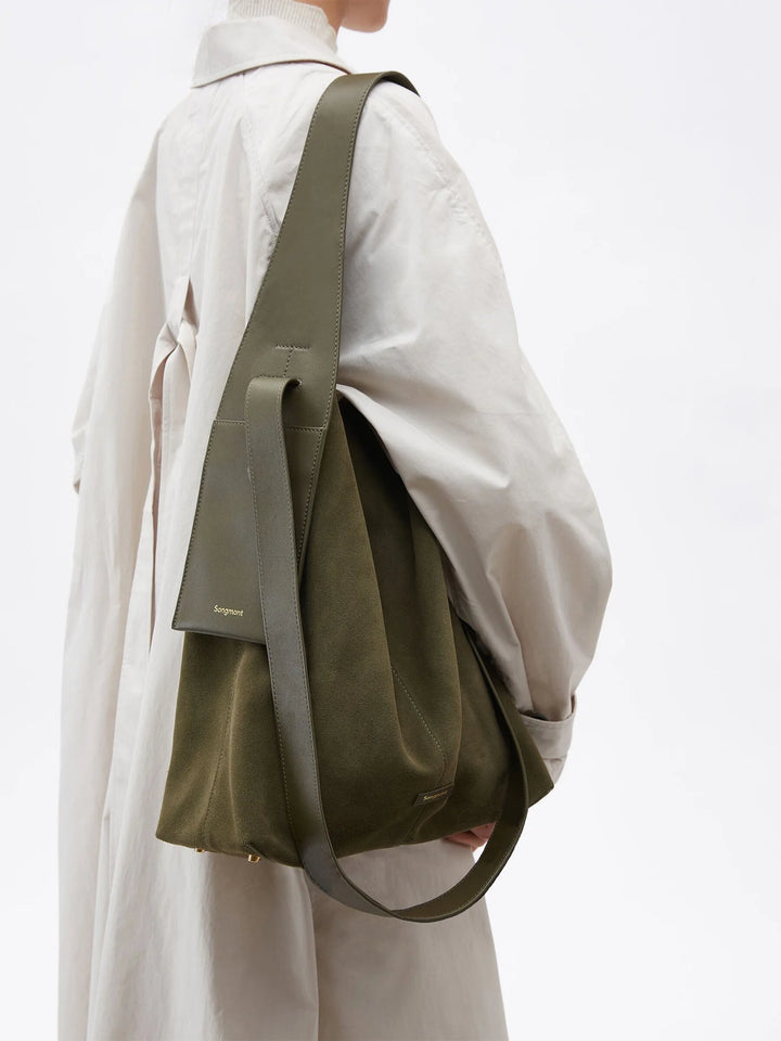 Large Drippy Tote Bag - Olive