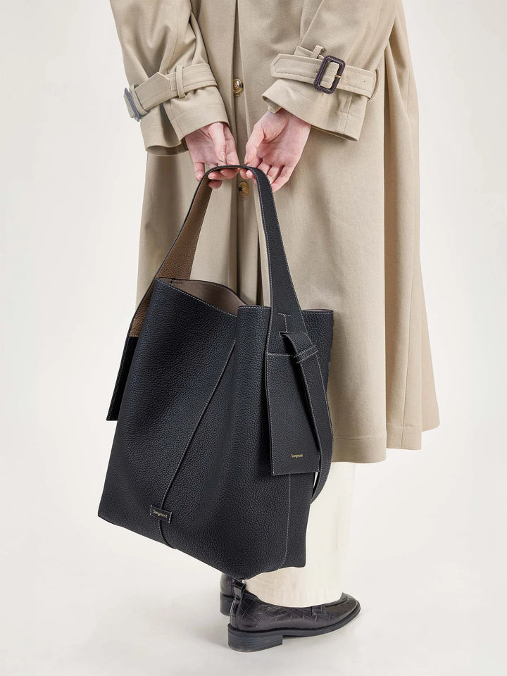 Large Drippy Tote Bag - Onyx