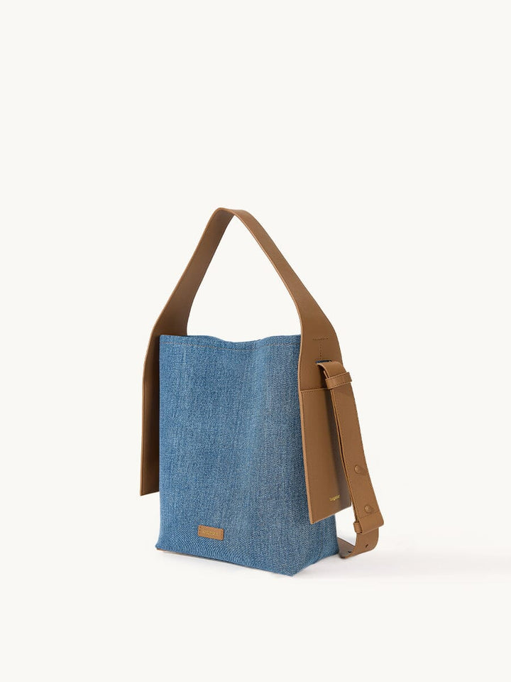 Medium Drippy Tote Bag - Denim