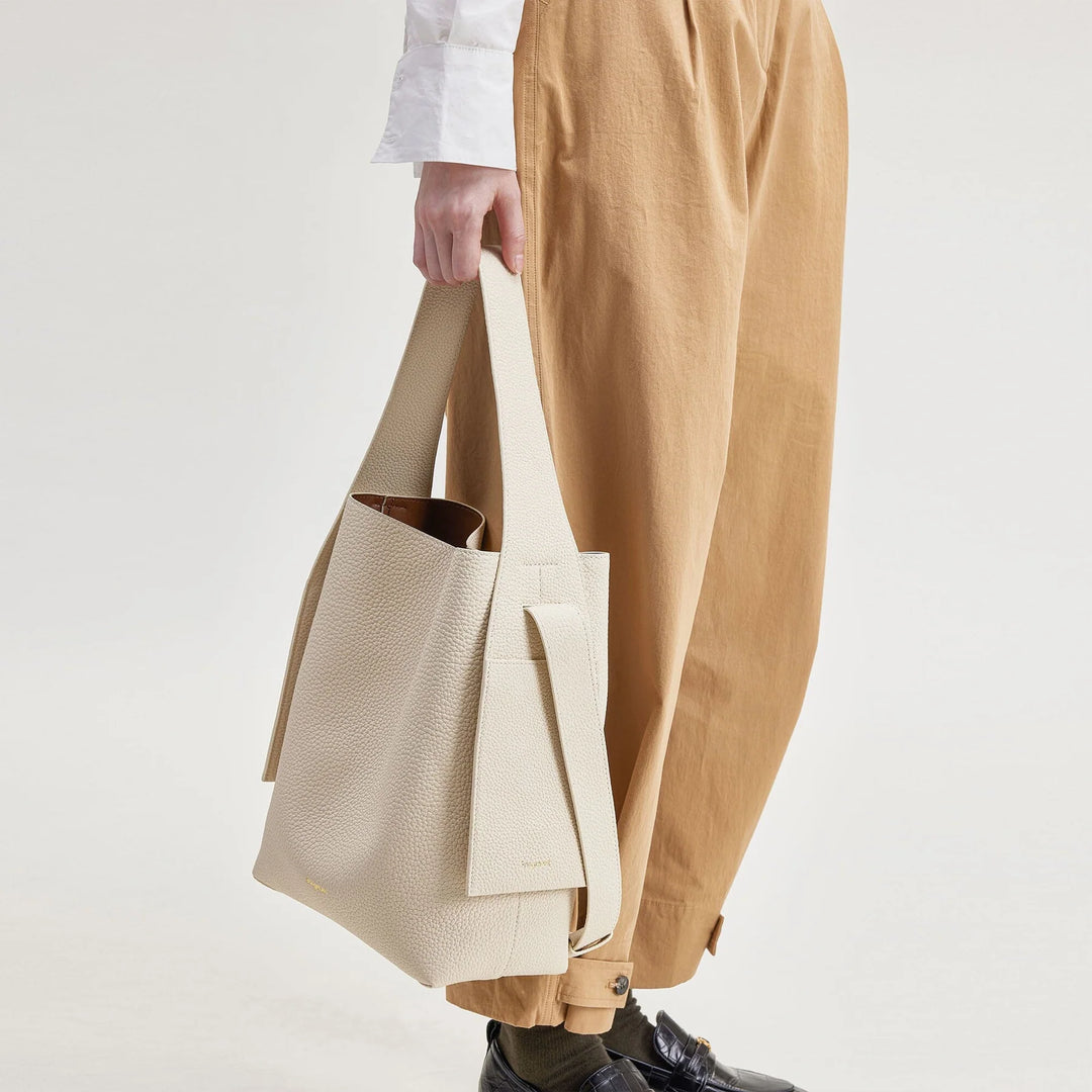 Medium Drippy Tote Bag - Ivory