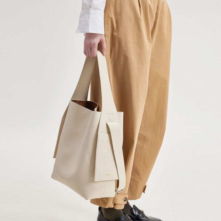Medium Drippy Tote Bag - Ivory
