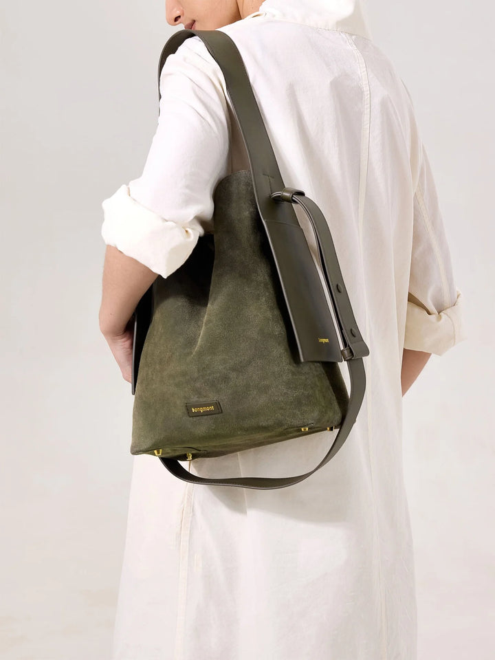Medium Drippy Tote Bag - Olive