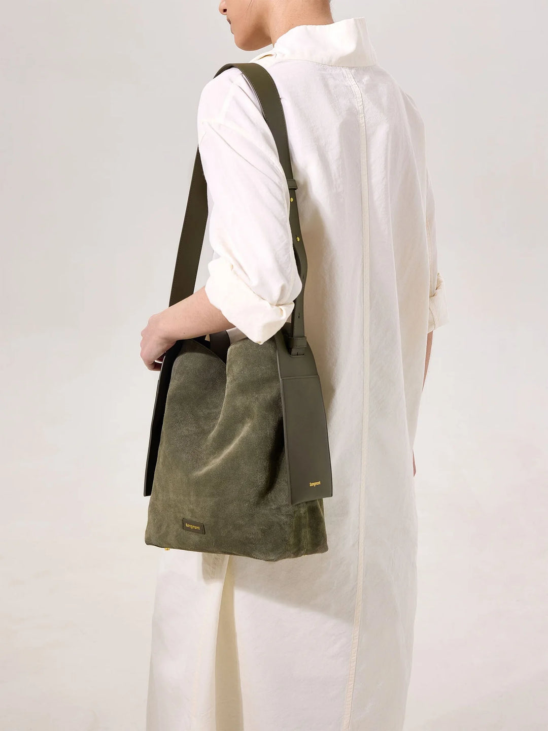 Medium Drippy Tote Bag - Olive