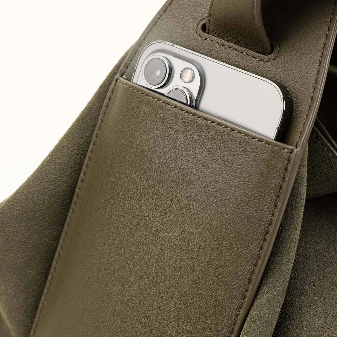 Medium Drippy Tote Bag - Olive