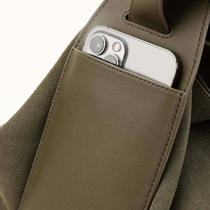 Medium Drippy Tote Bag - Olive