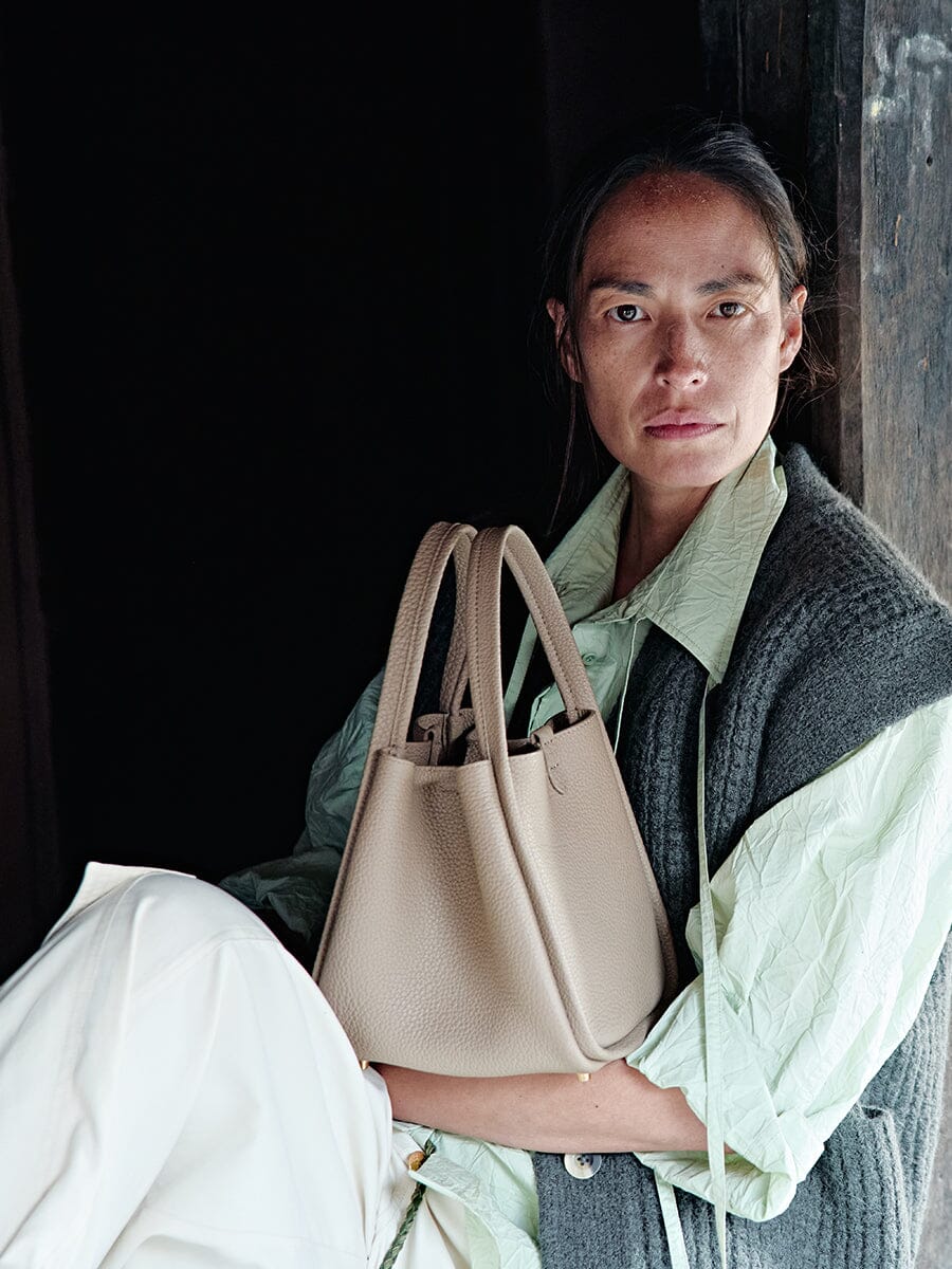 Medium Song Bag - Cream Apricot
