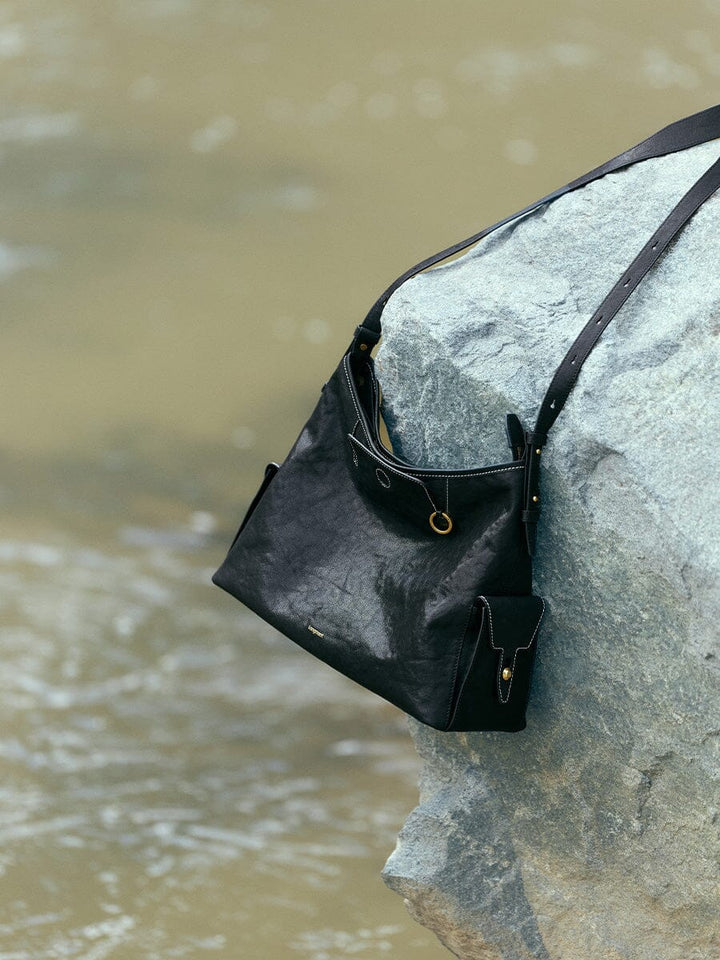 Medium Yore Hobo Bag - Onyx