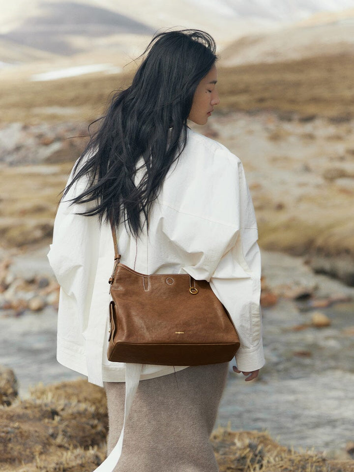 Medium Yore Hobo Bag - Sandal