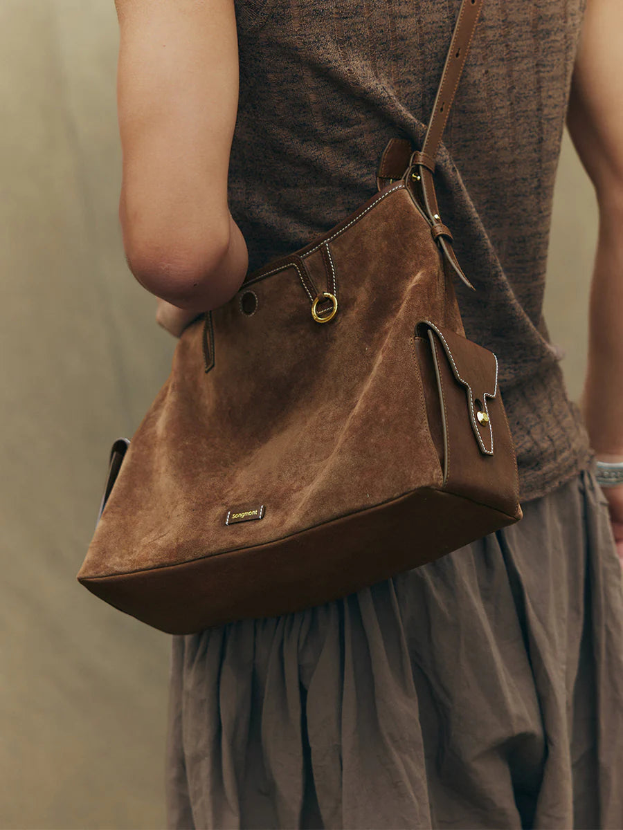 Medium Yore Hobo Bag - Sandal Suede