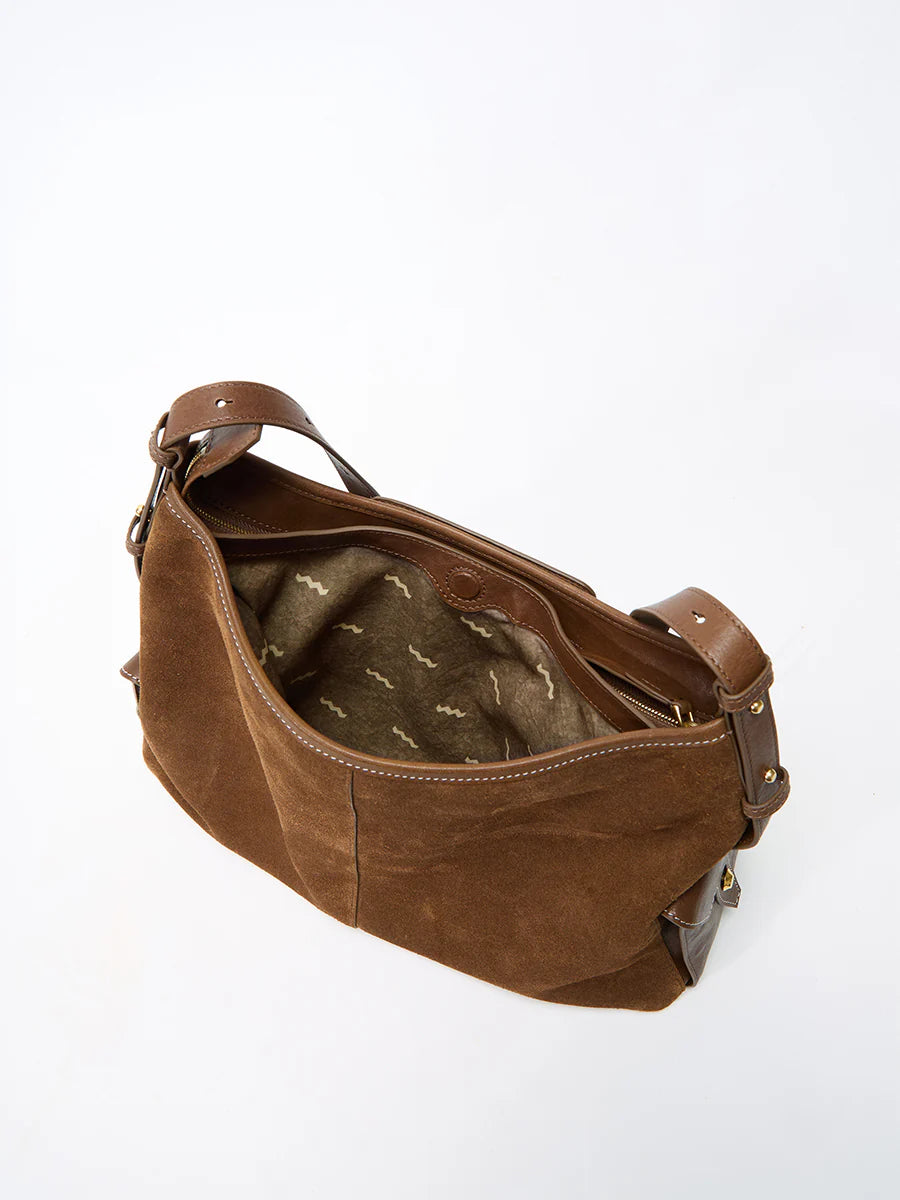 Medium Yore Hobo Bag - Sandal Suede