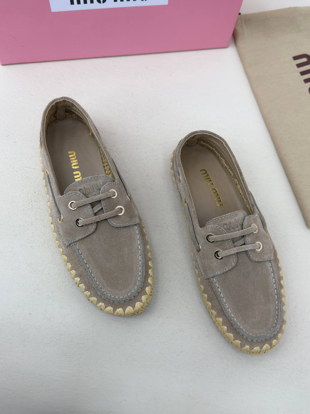 Soleil Riviera Süet Görünümlü Örgü Detaylı Loafer – Vizon