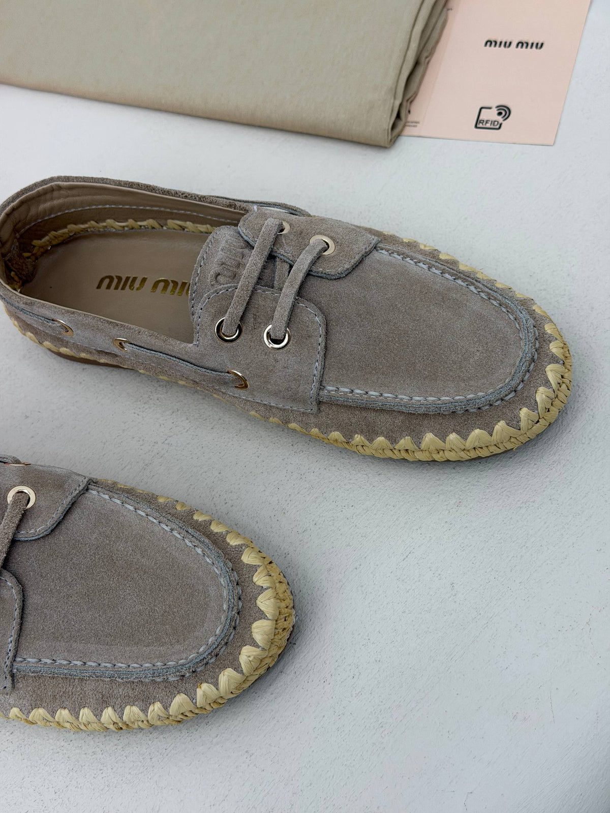Soleil Riviera Süet Görünümlü Örgü Detaylı Loafer – Vizon
